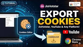 Export Browser Cookies in 1 Click! 🍪 JioHotstar, YouTube & More