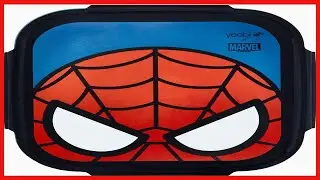 Yoobi x Marvel Spider Man Bento Box and Ice Pack   3 Compartment Bento Spiderman Lunch Box