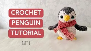 EASY Crochet Penguin Tutorial Part 1 ✨ l FREE Amigurumi Pattern