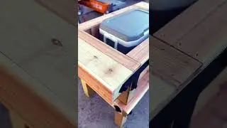 Nice cooler stand for those docks&hellip; Fish on! #cooler #cedar #fish #woodworking