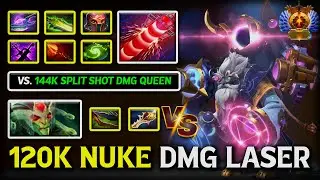 120K Nuke Damage Laser MID Tinker | Full of Burst Damage Build | Vs. 144K Split Shot Damage Medusa