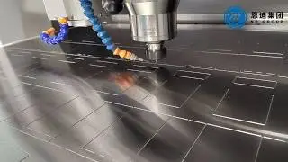 Steel counter plate engraving