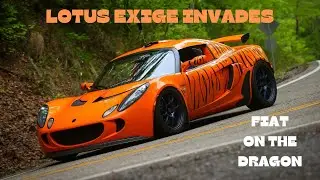 Lotus Exige invades the 2024 Fiat on the Dragon!