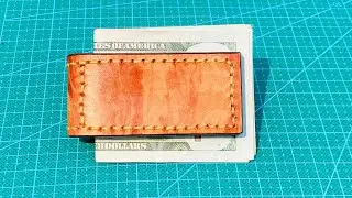 How to make a leather magnetic money clip