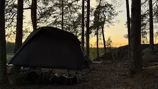 Telttaretki ja kalastusta lähimetsän rauhassa