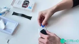 Instalačn&iacute;  video tvrzen&eacute;ho skla COTEetCI na Apple Watch