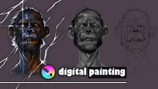 Animal painting in krita | Digital painting #sketches #digitalart #krita #sketchesandillustrator #sk