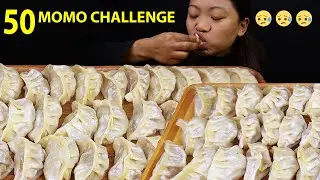 50 MOMO CHALLENGE | FOOD CHALLENGE | EATING JUICY BUFFALO MOMO | NEPALI MUKBANG ASMR