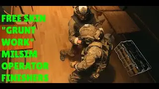 *FREE SKIN* *NEW*  COD mw2 Grunt work milsim (dmz reward) operator skin showcase and finishing moves