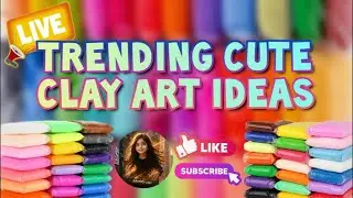 Trending polymer clay art ideas 🌈 | Air-dry clay art tutorial ✨