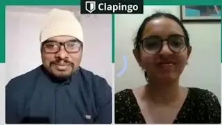 Conversation with clapingo tutor for english learner, !