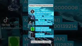 🚀 Today's Trending Memecoins! 🚀#X#AI-X #X-AI XAI Corp #XAI#WOJAK#BENMemeCoins #MemeCoin #AltCoins