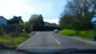 Driving on the little roads around Brixham Torbay In Devon