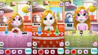 My talking Angela baby vs kid vs large glowing up in 2017