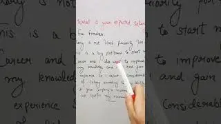 Day -9 Expected Salary In Job #sandinstitute #english #englishshorts