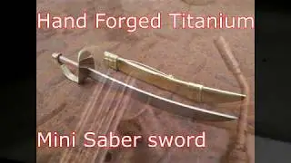 Forged Titanium Mini saber sword