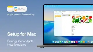 Setup Guide for Mac &ndash; Apple Note Template