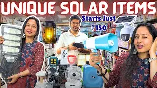 SAVE ELECTRICITY with these USEFUL Solar Gadgets😱 | Crawford Market se Sasta | Mumbai Shopping