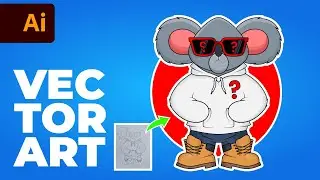 Get Ready to Create a Cute Koala Vector in Adobe Illustrator 2023! 🐨 | Speed Art