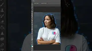 Dashed Outline in Photoshop #shorts #photoshop #ps #edit