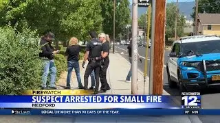 Suspect arrested after small fire breaks out in Medford