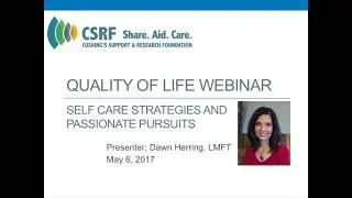 Quality of Life Webinar May 2017