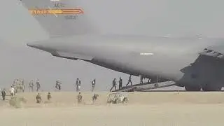 Landing at Gobi desert
