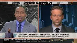 FIRST TAKE   Stephen A  reacts to LeBron explains deleting tweet on police shooting of Ohio girl