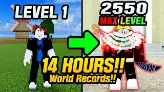 Blox Fruits поднимает уровень Noob до максимального всего за 14 часов! [Мировой рекорд]