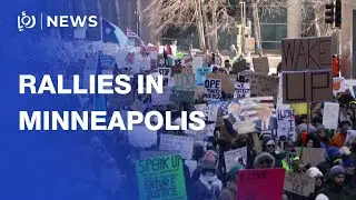 Thousands rally in Minneapolis as immigration anger boils