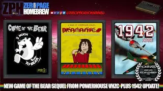 Game of the Bear 2 Much To Bear (WIP), Dramanoes (Final), 1942 (WIP): Atari 2600 Homebrew