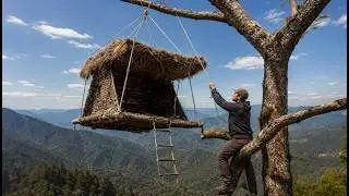 🏞️ Transforming Nature: Create a Cozy Reed Nest Over Water! 🌿