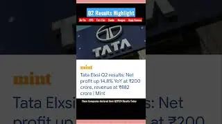 Jio Fin &bull; LTTS &bull; Tata Elxi &bull; Can fin Homes &bull; Newgen &bull; Bajaj Finance &bull; Zensar Tech &bull; Q2 Results Today