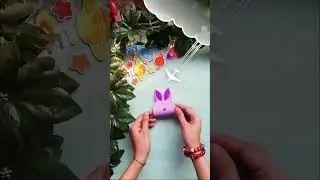 How to make Easter Bunny Rabbit Gift Paper Bag | Easter Bunny #shorts