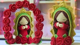 🌹Amigurumi Virgin of Guadalupe: Tutorial, Crochet with Faith and Art Part 2/4 GretaWings Diy