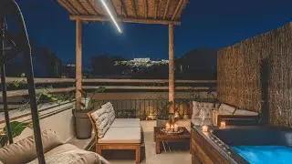 Роскошные апартаменты с террасой и видом на Акрополь, джакузи &mdash; Living Stone Moonstone | Греция ⭐