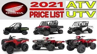 HONDA ATV UTV PRICE LIST 2021