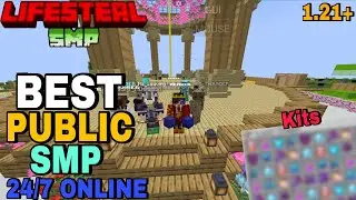💯 Join Best Lifesteal Public Smp Server For Minecraft 📿 | Java + PE | 24/7 Online | Free To Join 🦢