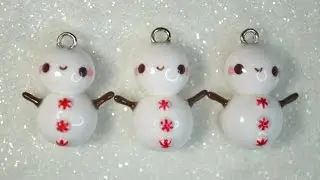 ☃ Peppermint Snowman | Polymer Clay Tutorial ☃