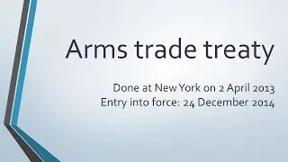 Arms trade treaty