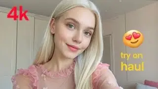 4K Transparent Mesh Lingerie Try-On Haul | Micro Bikini + Summer Dress Review 2025