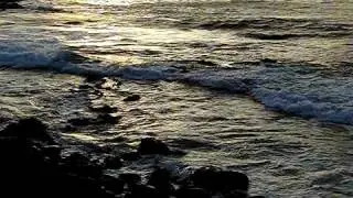 Kalapana Ocean sunrise in Slow Motion