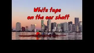White tape on the oar shaft