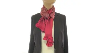Scarf Tutorial #5: Hermes Silk Scarf Criss-Cross #1