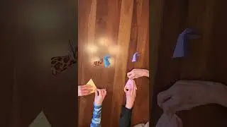 ORIGAMI SNAPPING CRITTER (Dino) - Fold Along with us Step by Step to make a paper Snapping Critter!