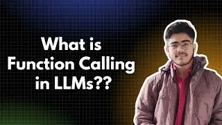 What is Function Calling in LLMs? Learn How to Use It in Your Project ⚡️
