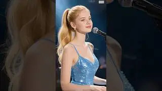 beauty girl singing 💕 I Believe in Angel 🎶ABBA Lyrics#lovesong #music #aisinger