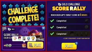 Color climb solo challenge|12500 points score rally solo challenge|match masters.