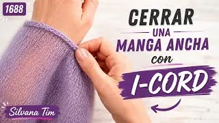 Как закрыть широкий рукав с помощью I-CORD ✨ Свитер на спицах