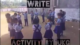 Action Words learning activity by the students of KG-I (Nursery). @Students_Life @action @teachers 